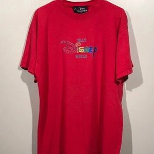 Red Walt Disney Graphic T-Shirt